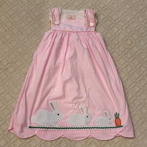 Pink Bunny Appliqué Bubble Romper